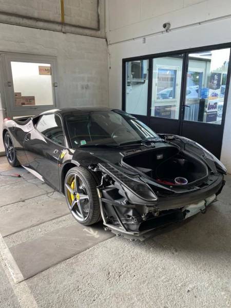 Elément démonté pour peinture